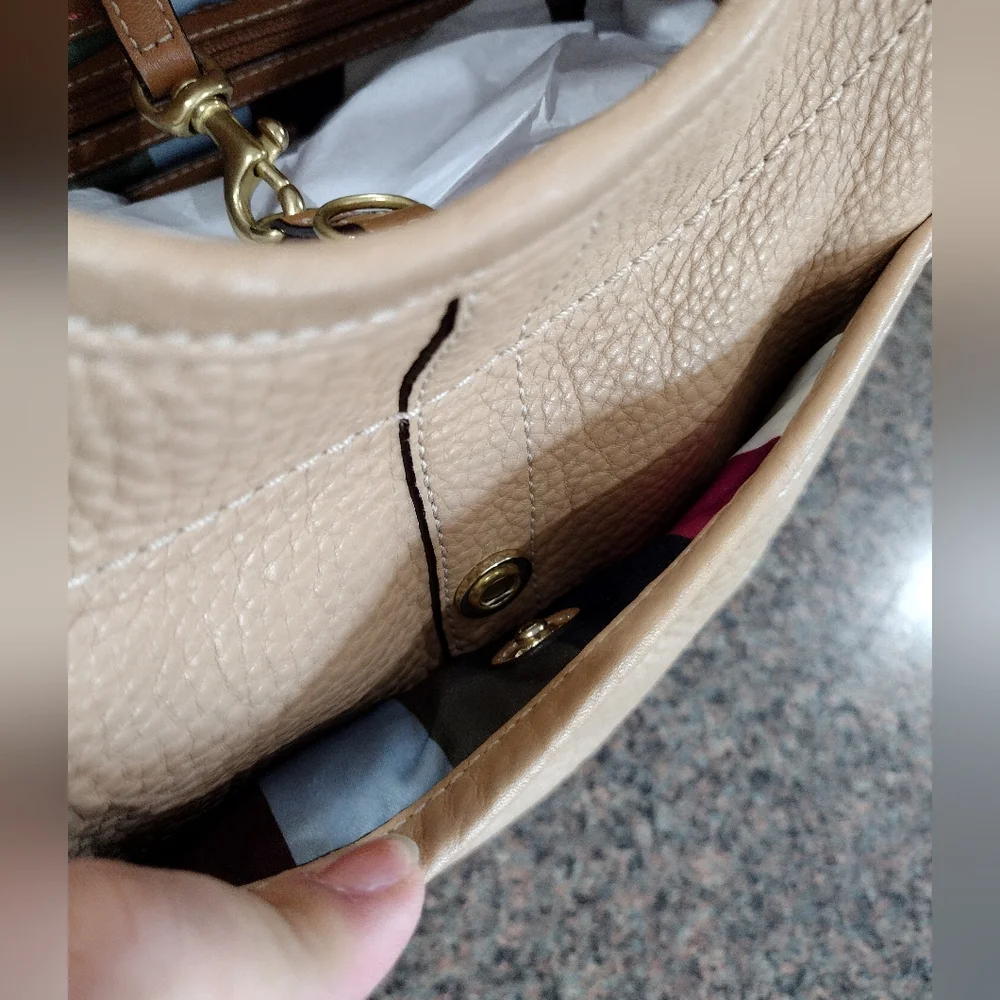 COACH Legacy Pebble Leather Ergo Tote